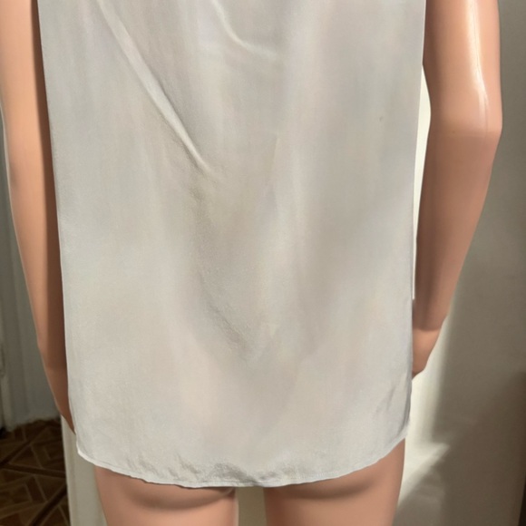 NWT TALBOTS Women's Silk Sleeveless Gray Top - Picture 8 of 12